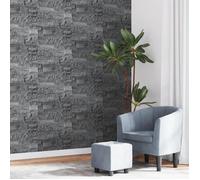 ""SALE 2025"" Papier peint 3D aspect de pierre noir 10x0,53 m non tissé chill725385