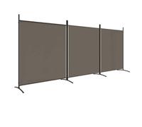 ""SALE 2025""Paravent Décor MOOD - Cloison de séparation 3 panneaux - Salon & Balcon - Anthracite 525x180 cm Tissu Chill751702