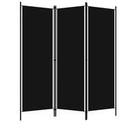 ""SALE 2025""Paravent Décor MOOD - Cloison de séparation 3 panneaux - Salon & Balcon - Noir 150x180 cm Chill685083