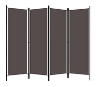 ""SALE 2025""Paravent Décor MOOD - Cloison de séparation 4 panneaux - Salon & Balcon - Anthracite 200x180 cm Chill804255