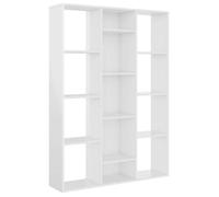 ""SALE 2025""Paravent Décor MOOD - Séparateur de pièce-Bibliothèque - Blanc brillant - bois ingénierie Chill893260