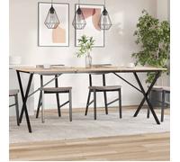 ""SALE 2025""Pieds de table à manger cadre en X 180x80x73 cm acier,14,76 Kg 9203