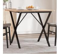 ""SALE 2025""Pieds de table à manger cadre en X 60x60x73 cm acier,8,66 Kg 9728