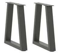 ""SALE 2025""Pieds de table à manger en forme de V - Lot de 2 - anthracite acier 5 39 Kg 7109