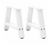 ""SALE 2025""Pieds de table basse forme de A - Lot de 2 - blanc 30x(30-31) cm acier 4 15 Kg 1529
