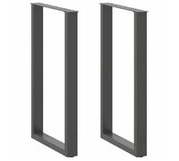 ""SALE 2025""Pieds de table basse forme de U - Lot de 2 - anthracite 60x(100-101)cm,14,95 Kg 5418