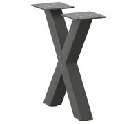 ""SALE 2025""Pieds de table basse forme de X - Lot de 2 - anthracite 40x(30-31) cm,4,5 Kg 8708