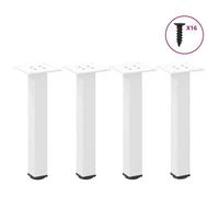 ""SALE 2025""Pieds de table basse - Lot de 4 - blanc 30-32 cm acier 3 54 Kg 9913