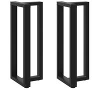 ""SALE 2025""Pieds de table de bar forme de T - Lot de 2 - noir 50x35x(101-102) cm,19,35 Kg 7043