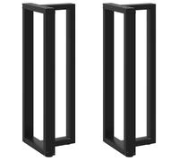""SALE 2025""Pieds de table de bar forme de T - Lot de 2 - noir 50x35x(111-112) cm,20,45 Kg 3186
