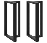""SALE 2025""Pieds de table de bar forme de T - Lot de 2 - noir 60x35x(101-102) cm,20 Kg 1261