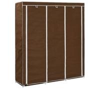 ""SALE 2025""Placard de Chambre - Armoire avec compartiments et barres Marron 150x45x175 cm Tissu,3,9 Kg 3125