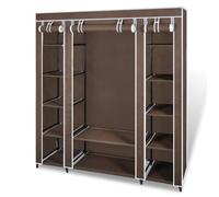 ""SALE 2025""Placard de Chambre - Armoire avec compartiments et tiges 45 x 150 x 176 cm Marron,5,1 Kg 5950