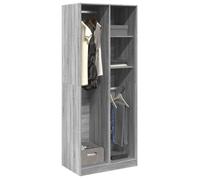 ""SALE 2025""Placard de Chambre - Garde-robe - Sonoma gris - 80x50x200 cm - bois d'ingénierie,54,3 Kg 6436