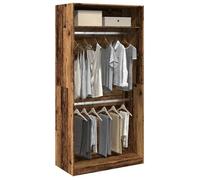 ""SALE 2025""Placard de Chambre - Garde-robe - vieux bois - 100x50x200 cm - bois d'ingénierie,51,3 Kg 6098