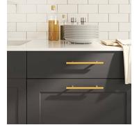 ""SALE 2025""Poignées d'armoire - Lot de 10 - doré 128 mm acier inoxydable,0,51 Kg 8321