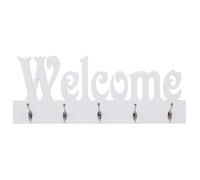 ""SALE 2025""Porte-manteau mural WELCOME Blanc 74x29,5 cm chill640051