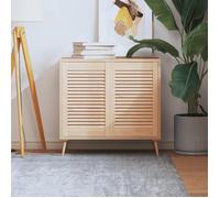 ""SALE 2025""Portes d'armoire à persiennes - Lot de 2 - 61,5x39,4 cm pin massif,3,1 Kg 6111