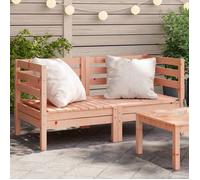 ""SALE 2025""Sofa canapé de patio - Canapés d'angle de jardin - Lot de 2 - bois massif douglas - 63,5x63,5x62,5 cm,16,8 Kg 9760