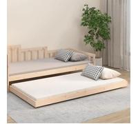 ""SALE 2025""Structure/Cadre de lit - Lit 1 personne - 100x200 cm bois massif de pin,15.59 Kg 7378