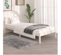 ""SALE 2025""Structure/Cadre de lit - Lit 1 personne - 90x190 cm blanc,14.6 Kg 4532