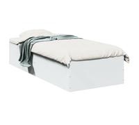 ""SALE 2025""Structure/Cadre de lit - Lit 1 personne - blanc 90x190 cm,33.2 Kg 7443