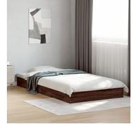 ""SALE 2025""Structure/Cadre de lit - Lit 1 personne - chêne marron - 100x200 cm,19.87 Kg 6288