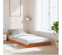 ""SALE 2025""Structure/Cadre de lit - Lit 1 personne - cire marron - 90x190 cm - bois pin massif,12 Kg 3432