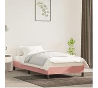 ""SALE 2025""Structure/Cadre de lit - Lit 1 personne - rose 90x200 cm velours,17.1 Kg 8272