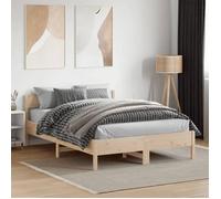 ""SALE 2025""Structure/Cadre de lit - Lit 2 personnes - 140x190 cm - bois de pin massif,28.46 Kg 5317
