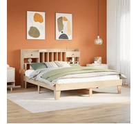 ""SALE 2025""Structure/Cadre de lit - Lit 2 personnes - 180x200 cm bois massif de pin,50.1 Kg 7090