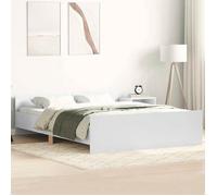 ""SALE 2025""Structure/Cadre de lit - Lit 2 personnes - blanc 120x200 cm,36.96 Kg 9568