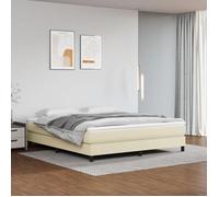 ""SALE 2025""Structure/Cadre de lit - Lit 2 personnes - crème 180x200 cm similicuir,26.9 Kg 5543