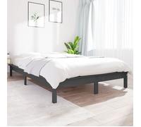 ""SALE 2025""Structure/Cadre de lit - Lit 2 personnes - gris bois massif 21.21 Kg 4601
