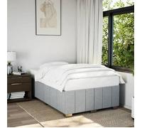 ""SALE 2025""Structure/Cadre de lit - Lit 2 personnes - gris clair - 120x190 cm tissu 47.1 Kg 1122