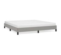 ""SALE 2025""Structure/Cadre de lit - Lit 2 personnes - gris clair - 180x200 cm tissu,26.2 Kg 8229