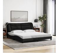 ""SALE 2025""Structure/Cadre de lit - Lit 2 personnes - noir 180x200 cm tissu,32.15 Kg 6887