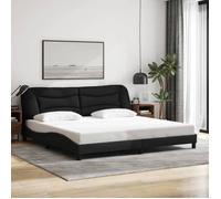 ""SALE 2025""Structure/Cadre de lit - Lit 2 personnes - noir 200x200 cm tissu,33.55 Kg 9290