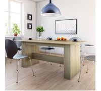 ""SALE 2025""Table à manger - table de dîner - Chêne sonoma - 180x90x76 cm - Bois d’ingénierie,53,02 Kg 3637
