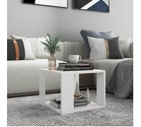 ""SALE 2025""Table basse - Table d’Appoint de Salon - Blanc 40x40x30 cm - bois d'ingénierie,5,62 Kg 5672