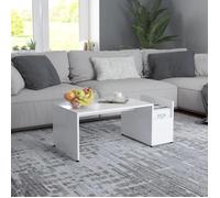 ""SALE 2025""Table basse - Table d’Appoint de Salon - Blanc 90x45x35 cm - Bois d’ingénierie,12,25 Kg 3288