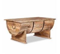 ""SALE 2025""Table basse - Table d’Appoint de Salon - Bois de manguier massif 88x50x40 cm,19,25 Kg 8183
