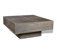 ""SALE 2025""Table basse - Table d’Appoint de Salon - carrée - marron foncé - Bois massif de manguier,22 Kg 4408