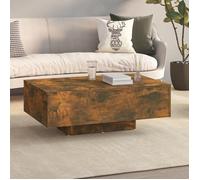 ""SALE 2025""Table basse - Table d’Appoint de Salon - Chêne fumé - 85x55x31 cm - bois d'ingénierie,17 Kg 6967