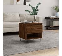 ""SALE 2025""Table basse - Table d’Appoint de Salon - Chêne marron - 50x46x50 cm - bois d'ingénierie,15,44 Kg 1592