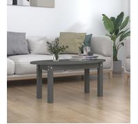 ""SALE 2025""Table basse - Table d’Appoint de Salon - Gris 80x40x35 cm - Bois massif de pin,4,57 Kg 7376
