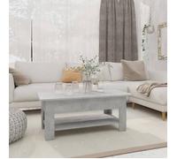 ""SALE 2025""Table basse - Table d’Appoint de Salon - Gris béton - 102x55x42 cm - bois d'ingénierie,17,2 Kg 8647