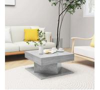 ""SALE 2025""Table basse - Table d’Appoint de Salon - Gris béton - 57x57x30 cm - Bois d’ingénierie,15,22 Kg 6660