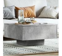 ""SALE 2025""Table basse - Table d’Appoint de Salon - Gris béton - 60x60x31,5 cm - bois d'ingénierie,14,28 Kg 5153