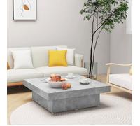 ""SALE 2025""Table basse - Table d’Appoint de Salon - Gris béton - 90x90x28 cm - bois d'ingénierie,30 Kg 2899